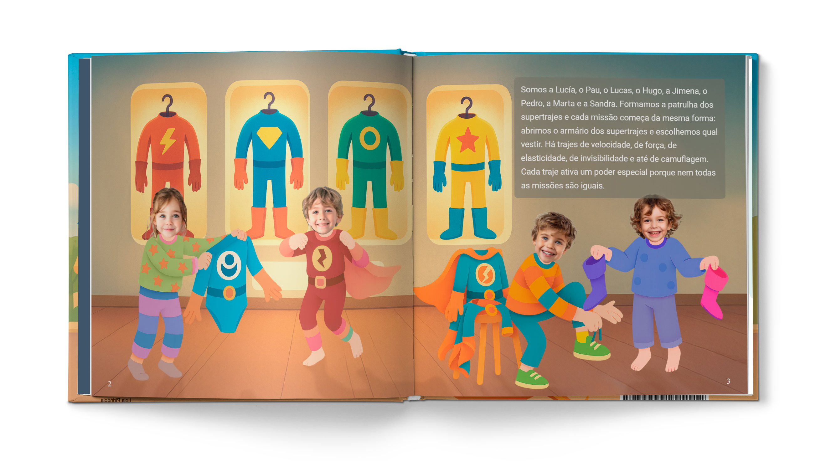 História A patrulha dos supertrajes - Exemplo 2
