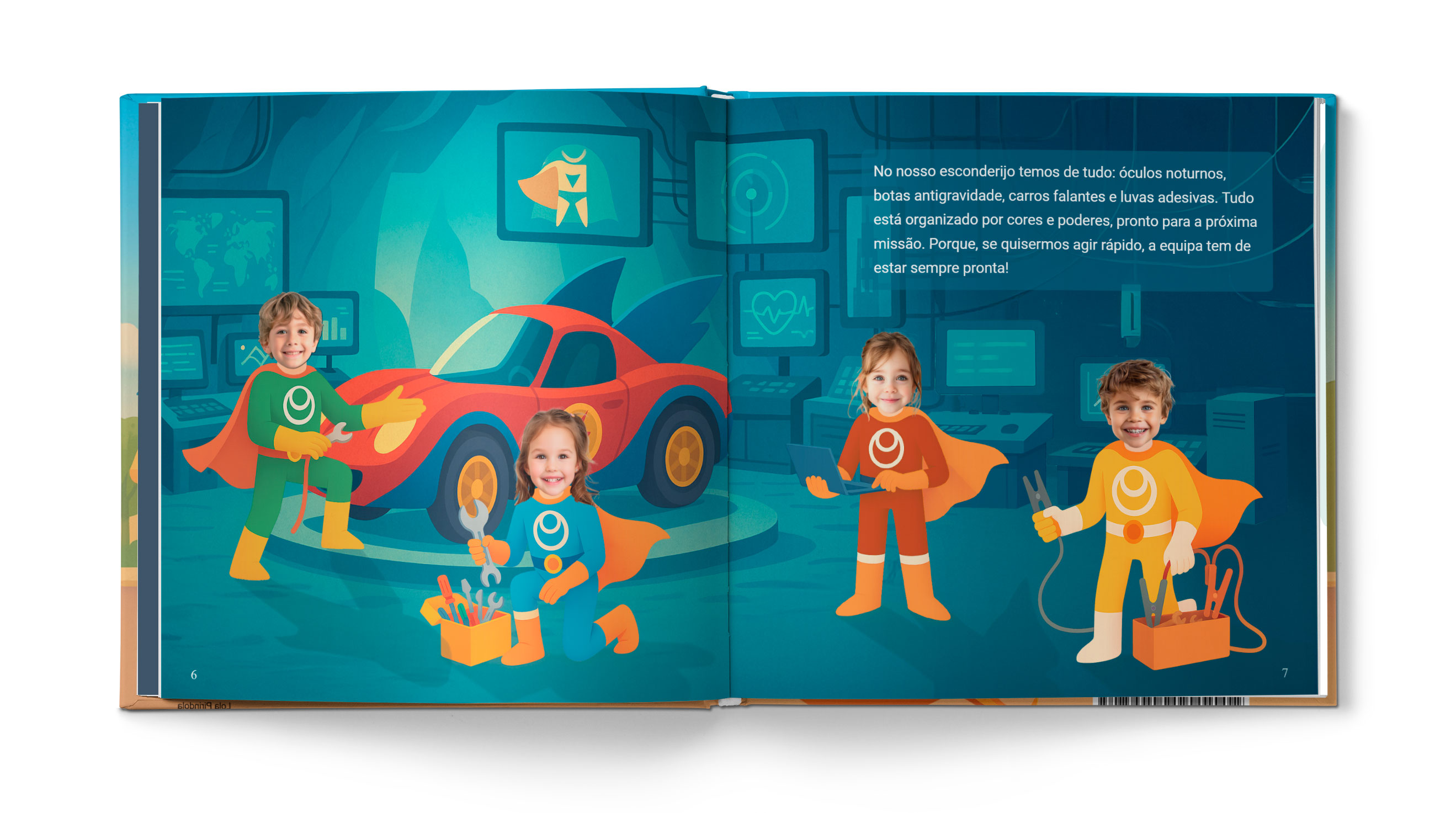 História A patrulha dos supertrajes - Exemplo 4